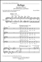 Refuge SATB choral sheet music cover